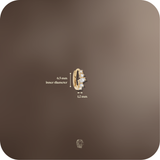 NICOLE - 14K SOLID GOLD - SINGLE