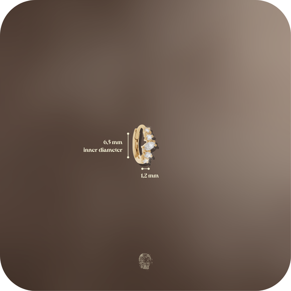 NICOLE - 14K SOLID GOLD - SINGLE