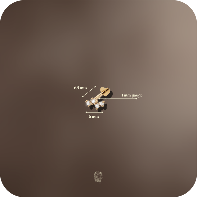 RÓ - 14K SOLID GOLD - SINGLE